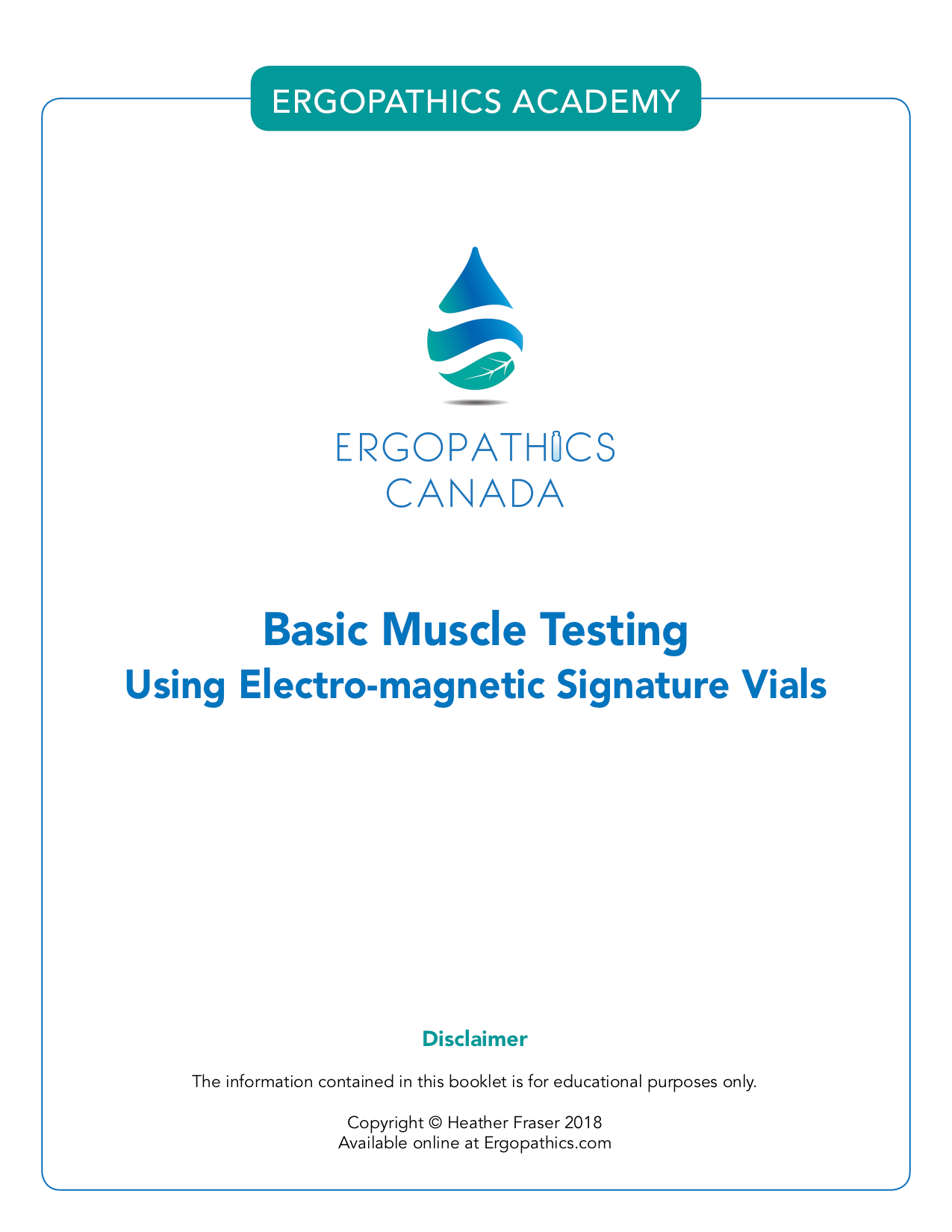 Muscle Testing How-to Package – Ergopathics