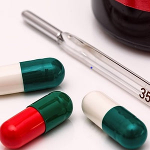 antibiotics and thermometer