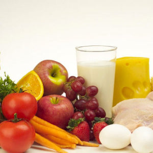 foods incuding eggs, milk, chicken