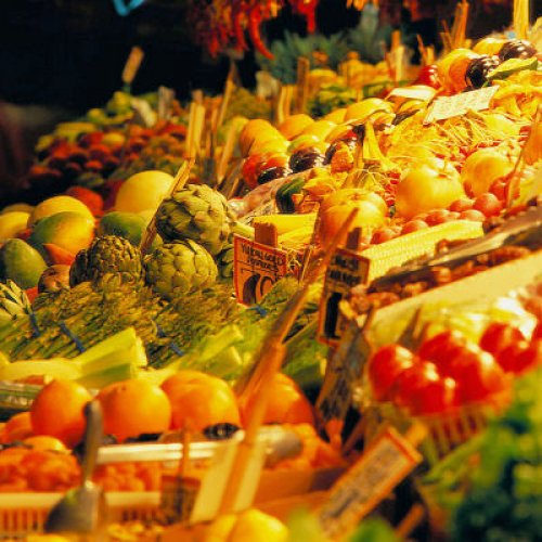 various fruit and vegetables